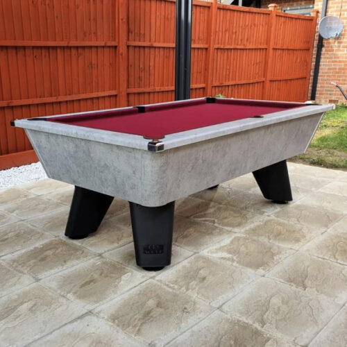 Outdoor Grey Wolf Slate Bed Pool Table