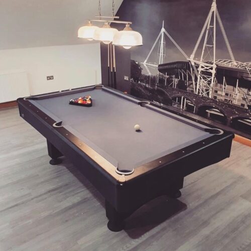 Buffalo Eliminator 2 (II) Stealth Black & Slate Grey American Pool Table