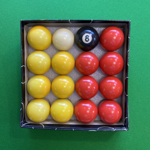 Red & Yellow 2″ A Grade English Pool Balls
