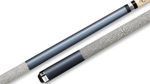 Lucasi – Pool Cue Matte Metallic Blue Stingray-Embossed Leather Wrap – LZC8
