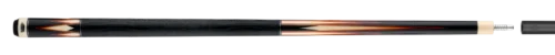 Predator Limited True Splice 16 Pool Cue - Ebony with Red/Orange Points - Leather Wrap